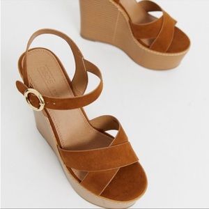 ASOS Wedge platform heels women size 8